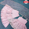 Light Pink Partywear Kurtha Sharara Dupatta Set