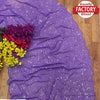 Purple Pure Georgette Partywear Saree