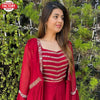 Red Indowestern Shrug Sharara Set