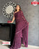 Wine Georgette Partywear Saree