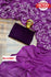 Purple Sequins Work Partywear Saree