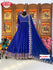 Royal Blue Partywear Gown With Dupatta