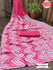 Pink Crepe Silk Satin Embroidered Partywear Saree