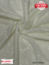 White Sequins Partywear Saree