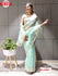 Sea Green Organza Partywear Saree