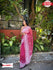 Pastel Magenta Soft Organza Embroidered Partywear Saree