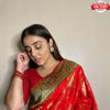 Red Pure Banarasi Silk Saree