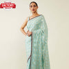 Light Blue Georgette Embroidered Partywear Saree