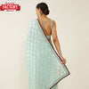 Light Blue Georgette Embroidered Partywear Saree