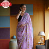 Pink Pure Georgette Silk Saree