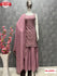 Mauve Pink Partywear Kurtha Sharara Dupatta Set