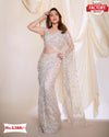 Premium Organza Sequins Work Partywear Saree