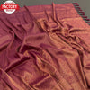 Wine Pure Soft Silk Saree