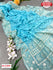 Light Blue Pure Georgette Partywear Saree