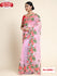 Pink Maslin Organza Fancy Partywear Saree