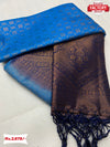 Royal Blue Pure Silk Copper Zari Saree