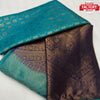 Sky Blue Pure Silk Copper Zari Saree