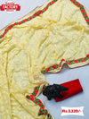 Yellow Georgette Kashmiri Work Partywear Saree