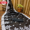 Black Organza Designer Partywear Saree