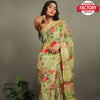 Pure Linen Digital Printed Saree