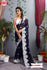 Navy Blue Kashmiri Work Partywear Saree